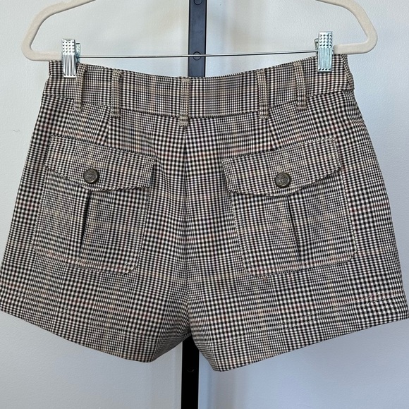 Zara Women Plaid Shorts with pockets Size M - Picture 7 of 12